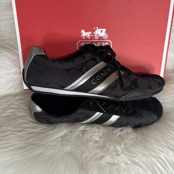 Coach Jayme sneakers black 8.5 black - Picture 1 of 7